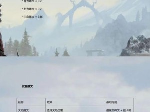 上古卷轴OL寒霜雕文制作全攻略：解锁雕刻技艺，探索神秘符文之力