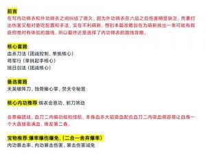 九阴真经锦衣卫三内任务详解：探秘实战攻略与秘籍全解析