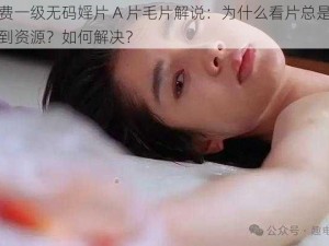 免费一级无码婬片 A 片毛片解说：为什么看片总是找不到资源？如何解决？