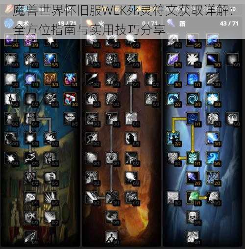 魔兽世界怀旧服WLK死灵符文获取详解：全方位指南与实用技巧分享