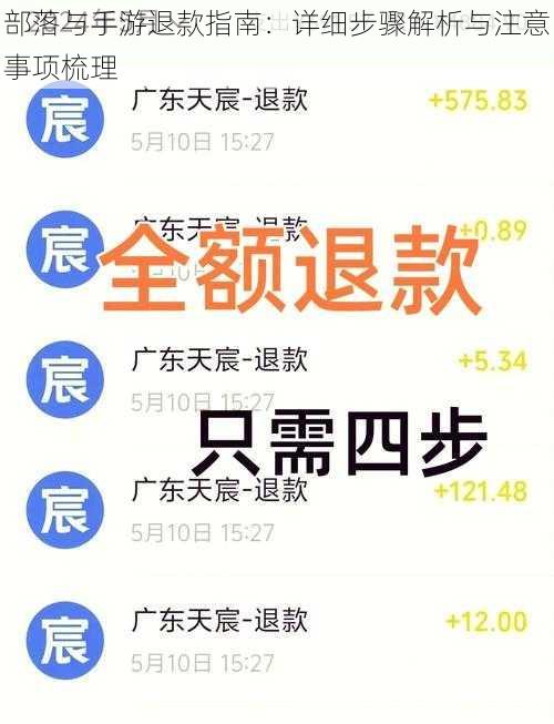 部落与手游退款指南：详细步骤解析与注意事项梳理