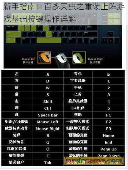 新手指南：百战天虫之重装上阵游戏基础按键操作详解