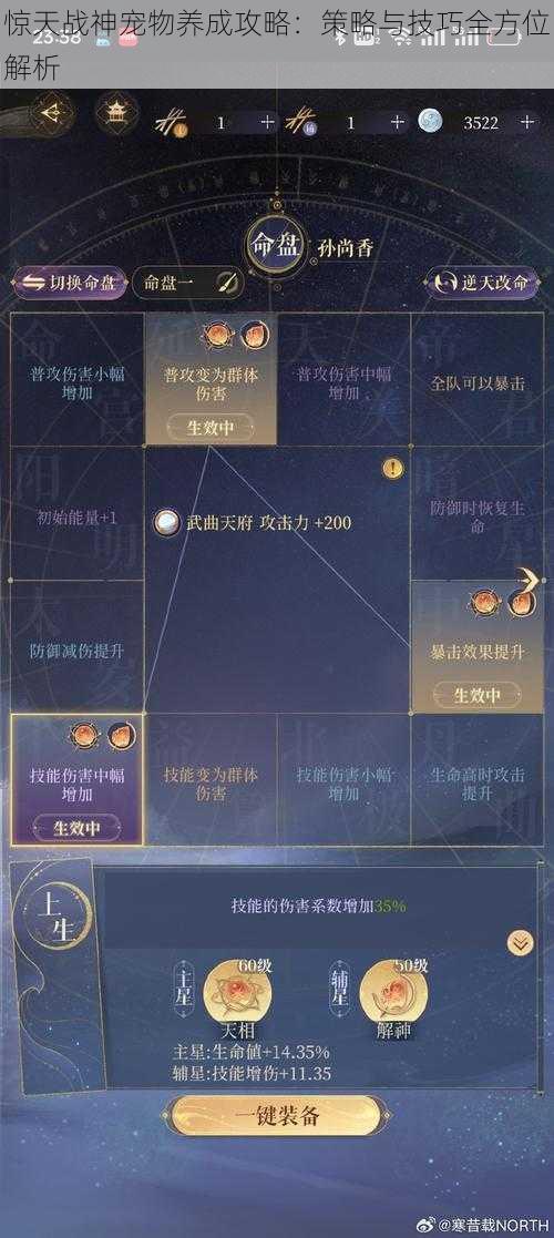 惊天战神宠物养成攻略：策略与技巧全方位解析