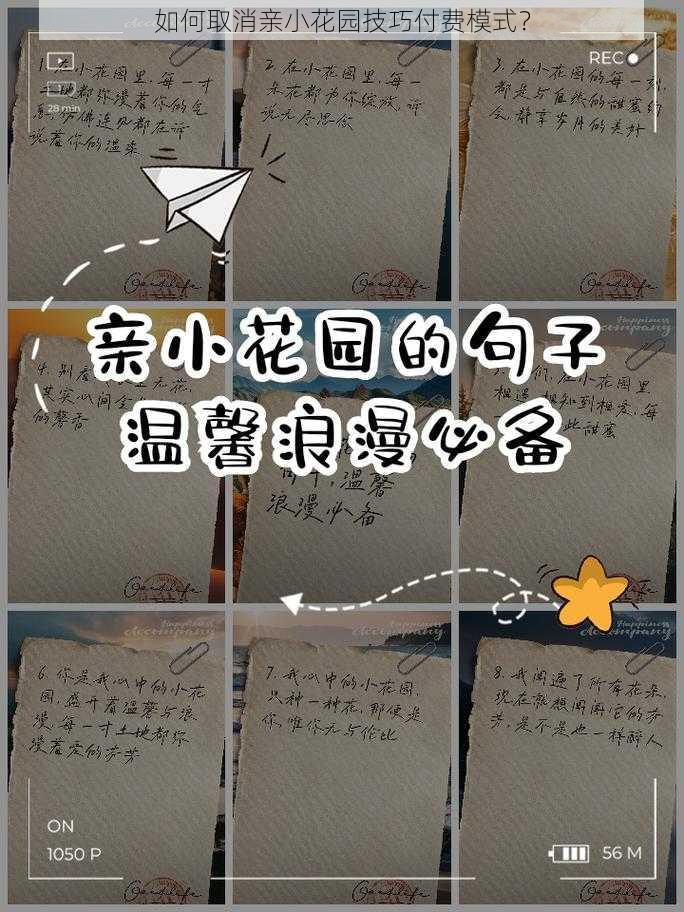 如何取消亲小花园技巧付费模式？